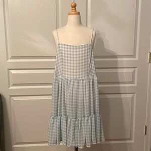 Forever 21 Flowy Blue and White Dress